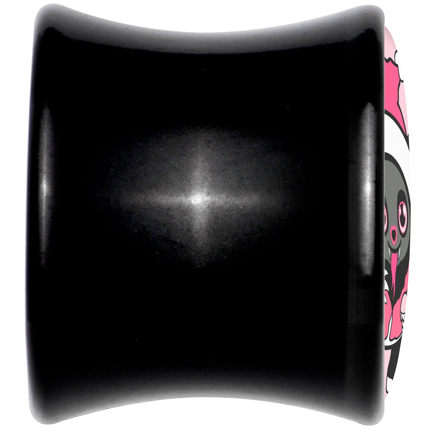 Krampus Cutie Christmas Holiday Black Acrylic Saddle Plug Set by Onyx O