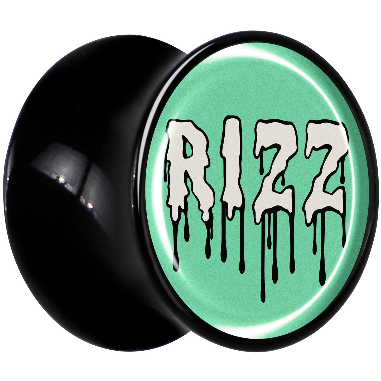 RIZZ Black Acrylic Saddle Plug Set by Onyx O