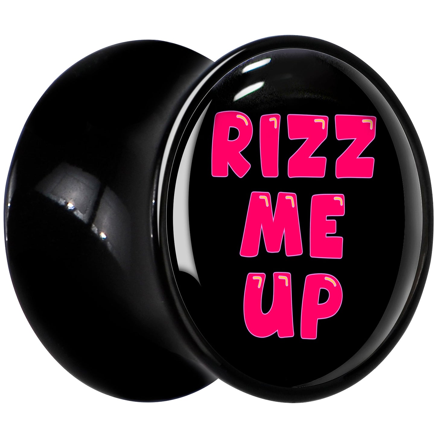 RIZZ ME UP Black Acrylic Saddle Plug Set by Onyx O