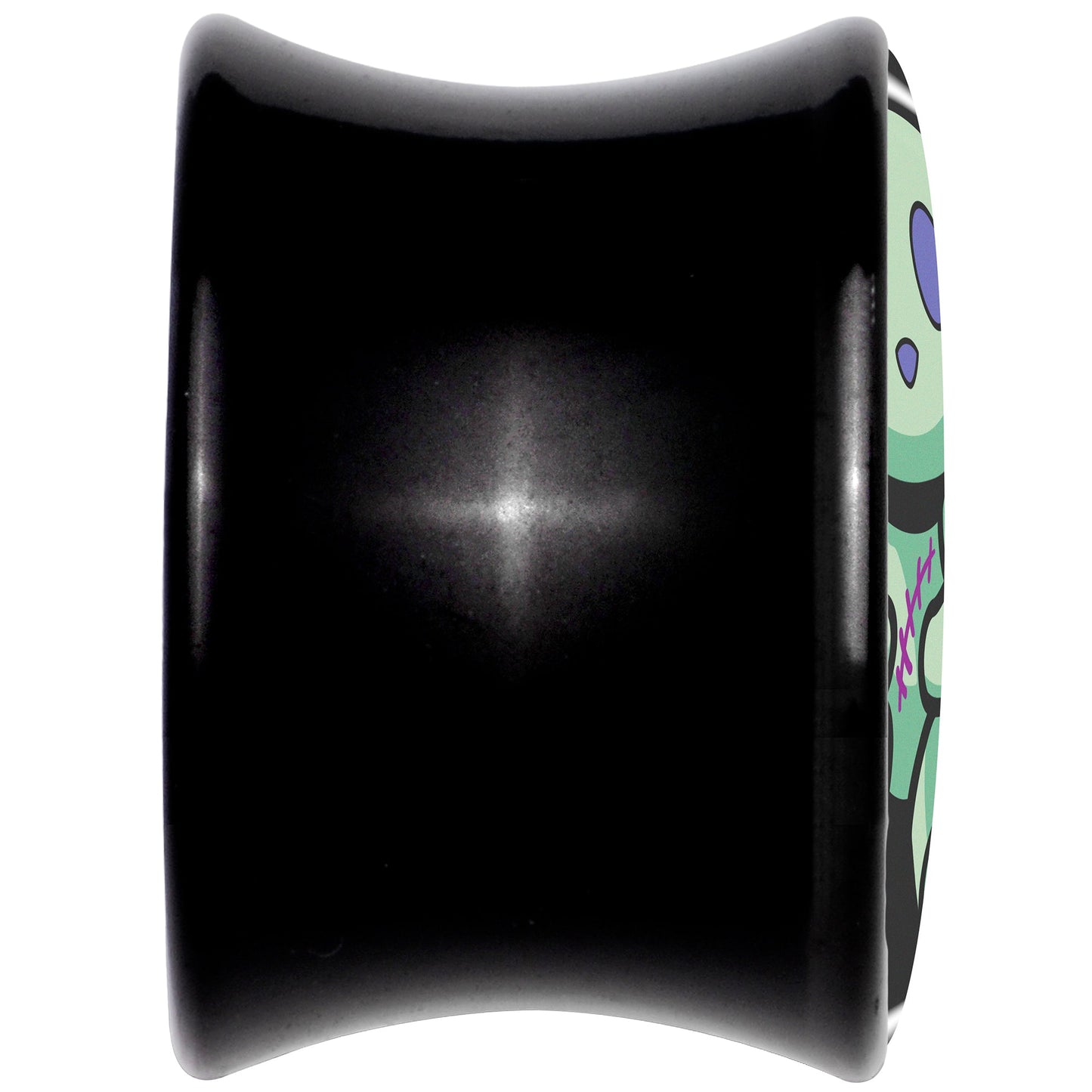 Zombie Bunny Black Acrylic Saddle Plug Set by Onyx O