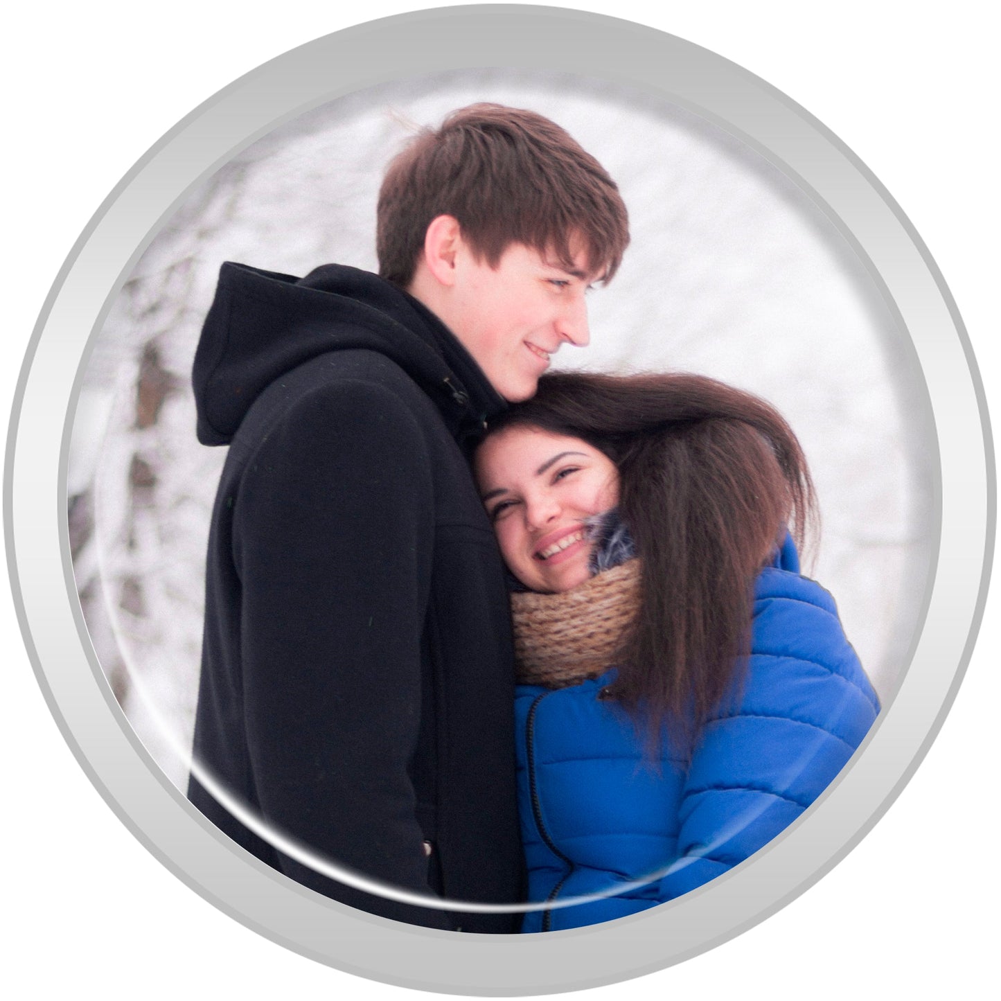 Stainless Steel Custom Photo Screw Fit Plug - buy 2 for a pair