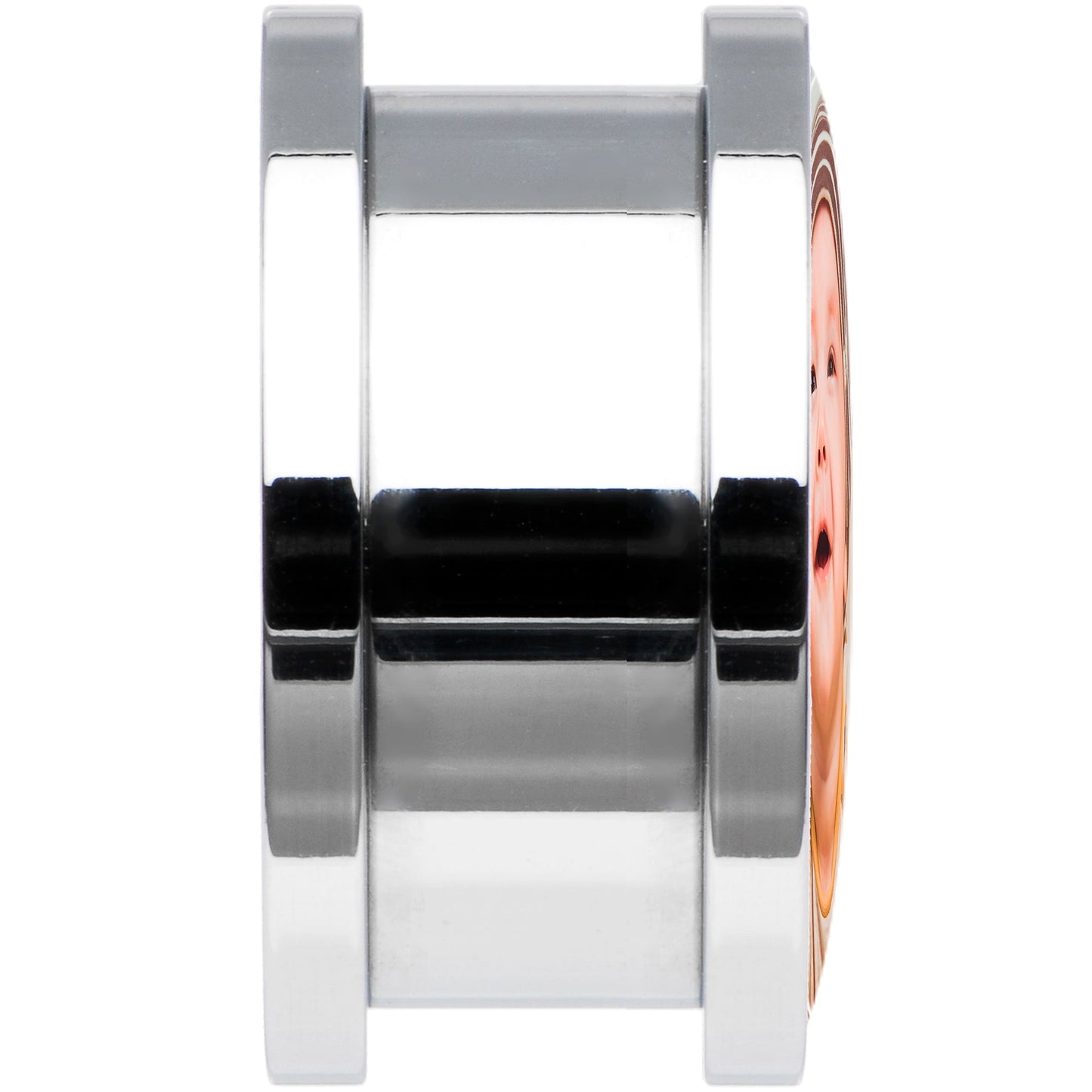 Stainless Steel Custom Photo Screw Fit Plug - buy 2 for a pair