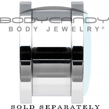 Custom No.2 Black Pink Steel Screw Fit Personalized Plug - buy 2 for a pair