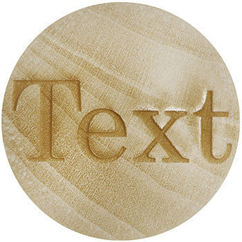 Custom Organic Crocodile Wood Personalized Saddle Plug - buy 2 for a pair