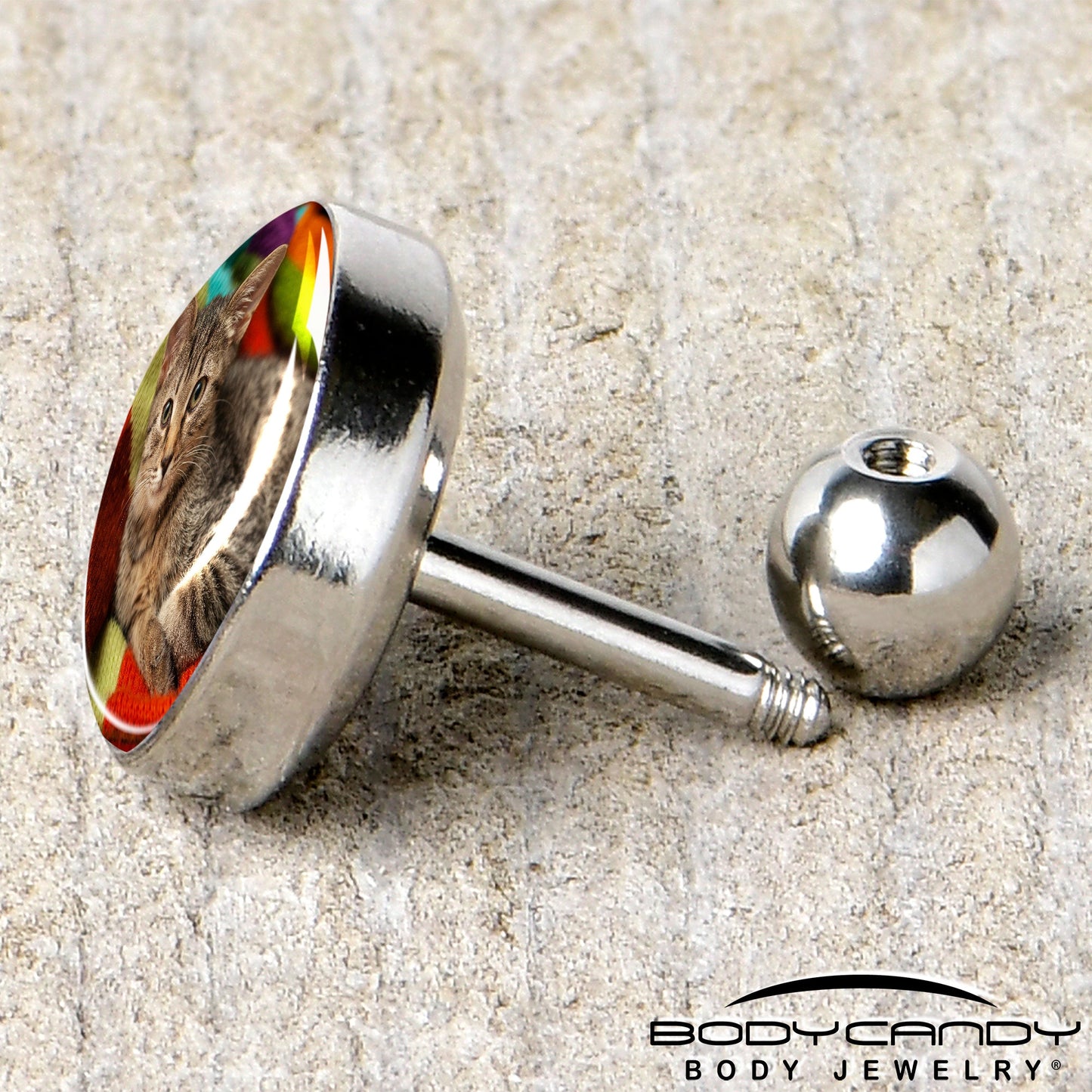 Custom Full Color Photo Tragus Cartilage Earring