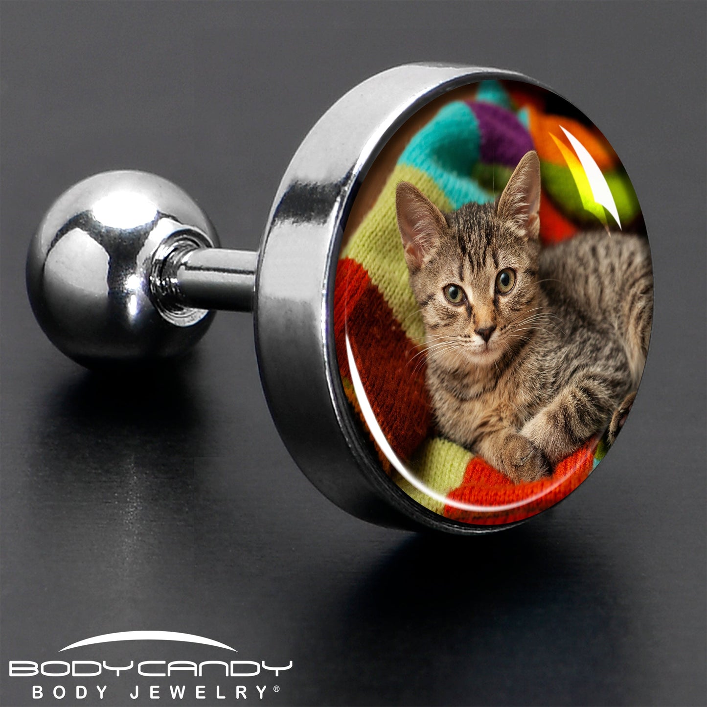 Custom Full Color Photo Tragus Cartilage Earring