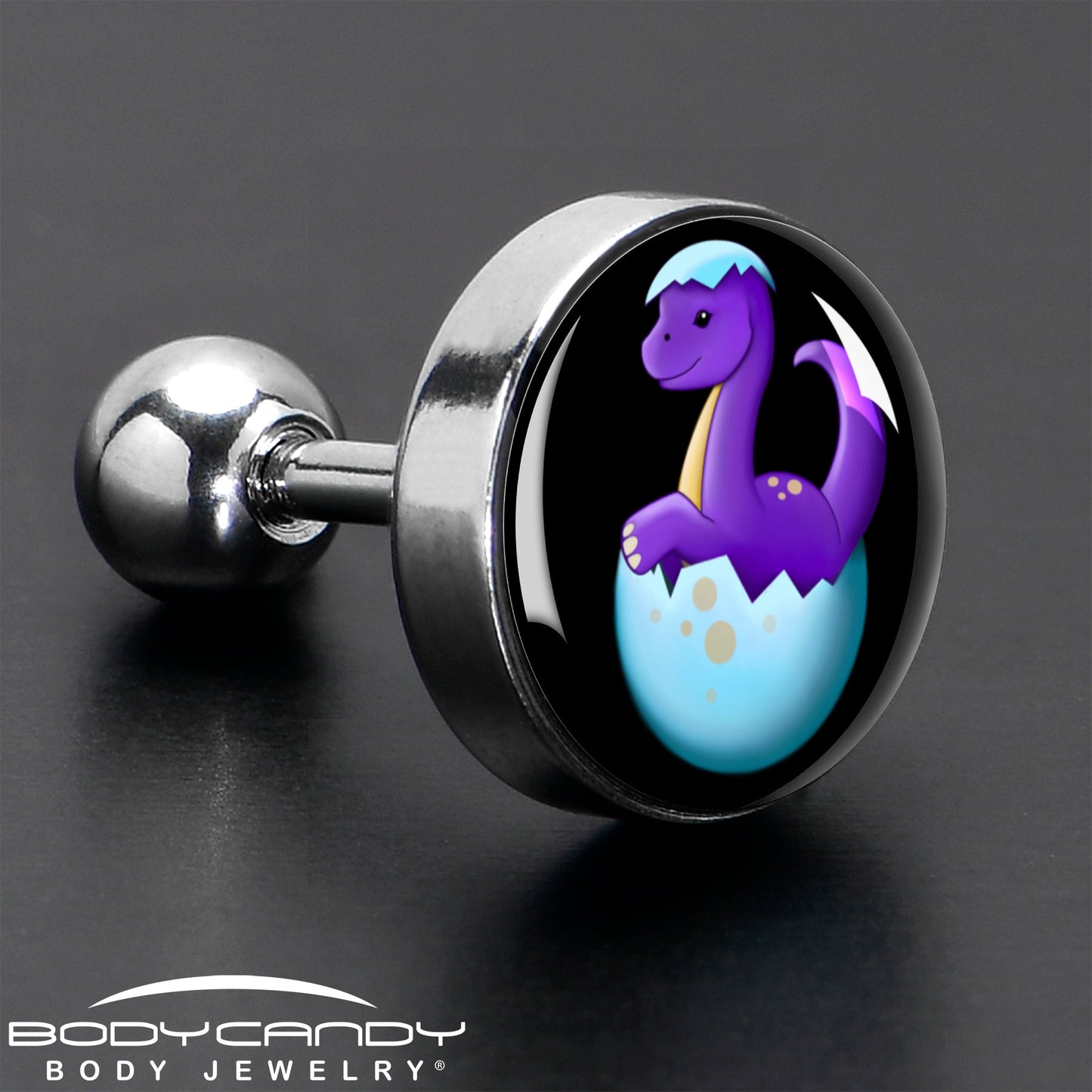 16G 1/4 Baby Dinosaur Cartilage Tragus Earring by Onyx O