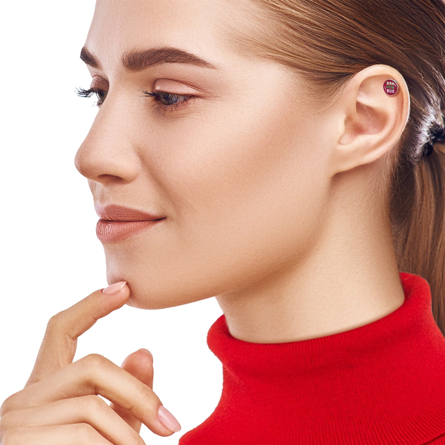 16G 1/4 Bah Humbug Holiday Grouch Tragus Cartilage Earring by Onyx O