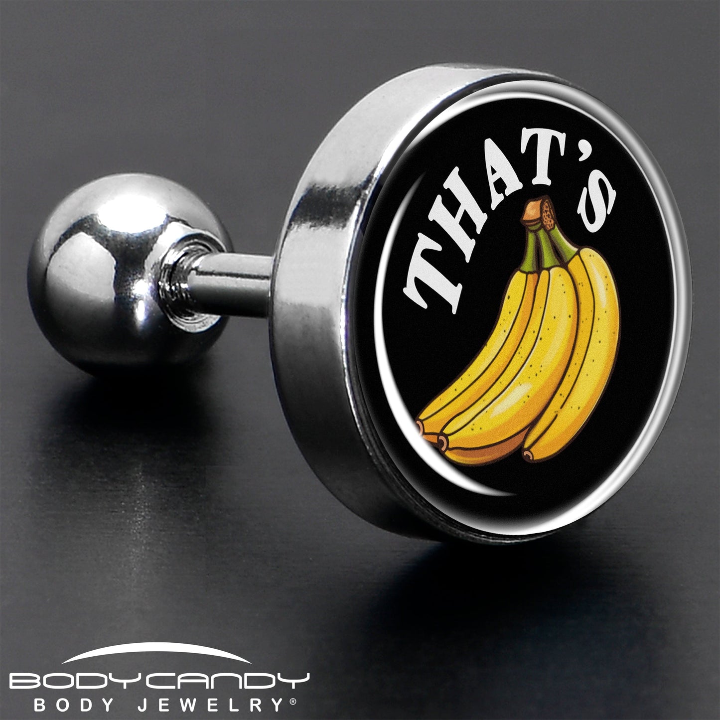 That is Bananas Tragus Cartilage Earring by Onyx O