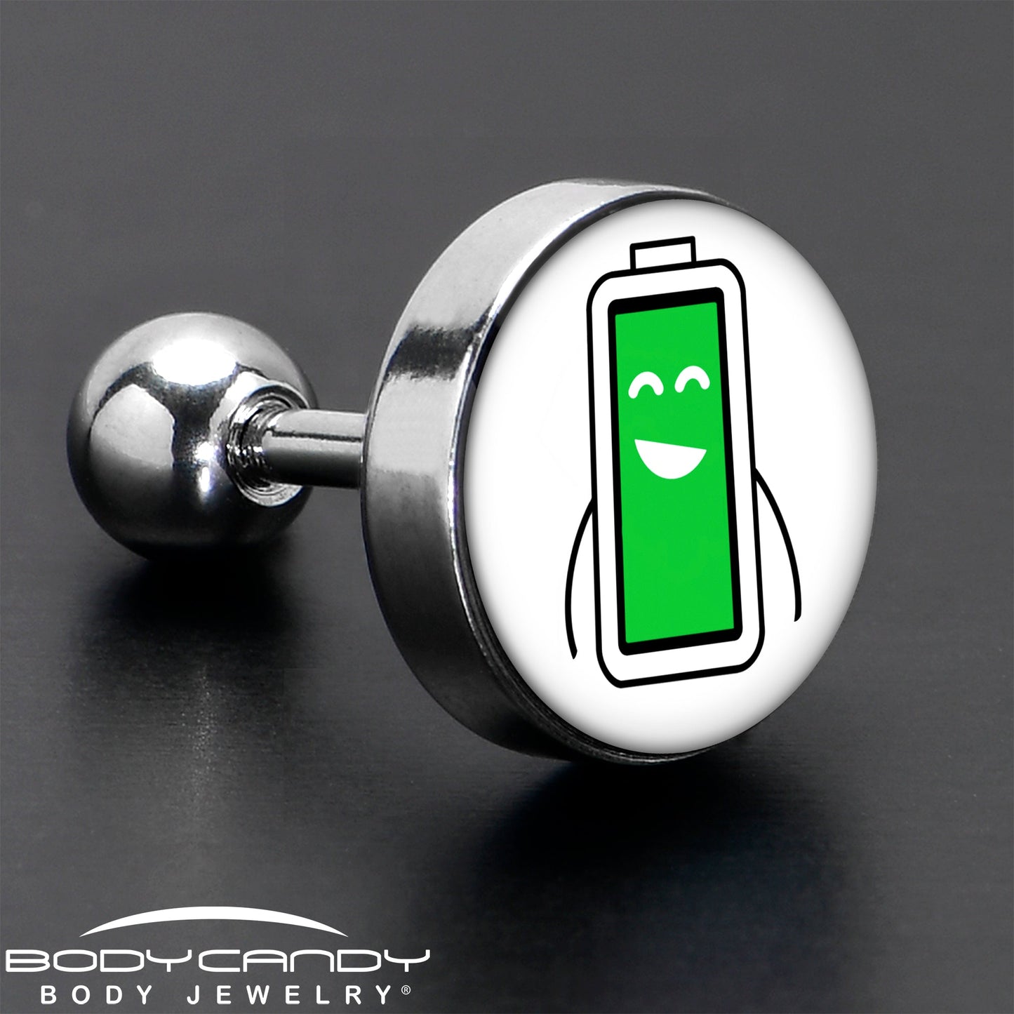 16G 1/4 Battery Full Cartilage Tragus Earring by Onyx O