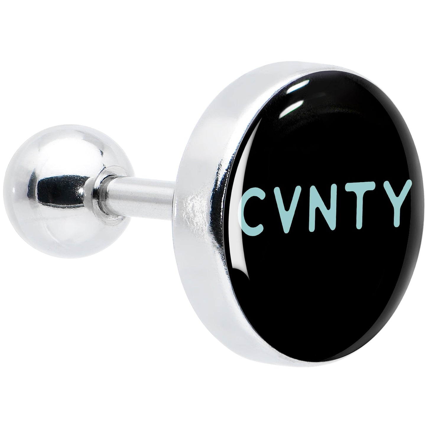 16G 1/4 Phrase Logo CVNTY Tragus Cartilage Earring by Onyx O