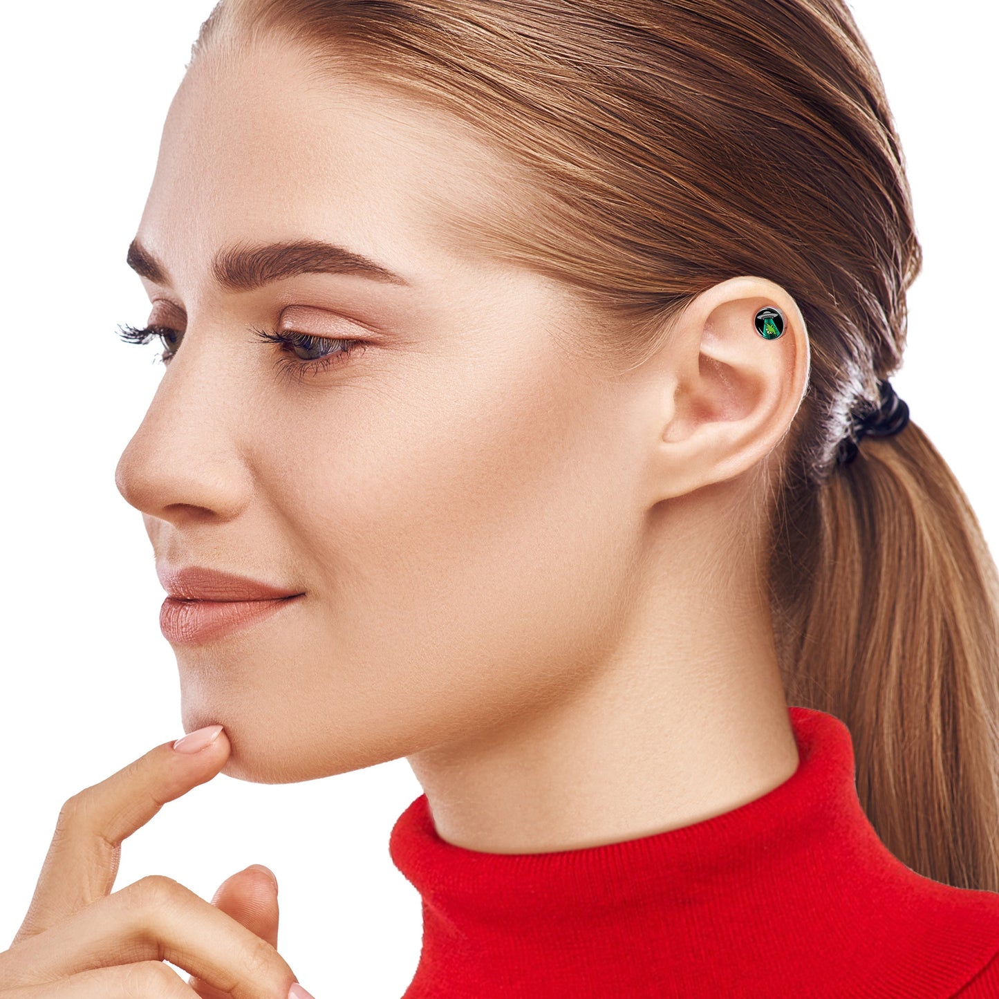 16G 1/4 Alien UFO Dinosaur Abduction Cartilage Tragus Earring by Onyx O