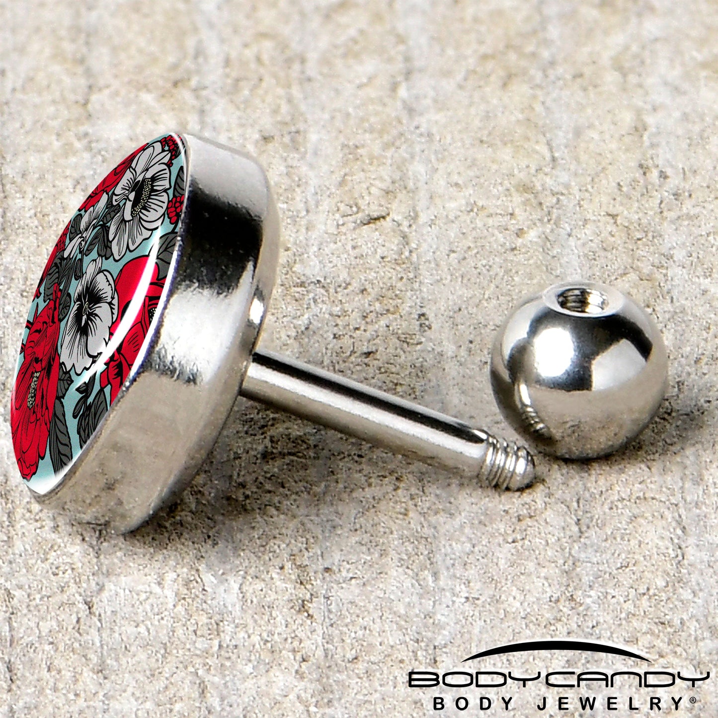 16G 1/4 Blossom Creation Vibrant Bloom of Flowers Cartilage Earring by Onyx O