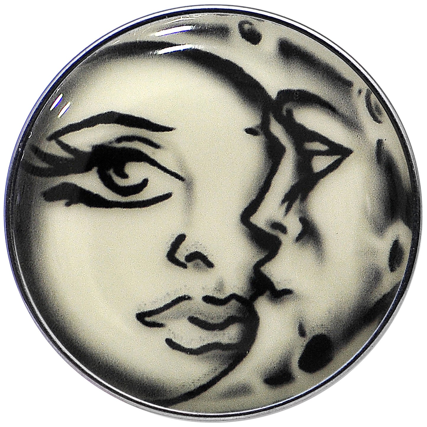 16G Celestial Sun Moon Glow in the Dark Tragus Cartilage Earring