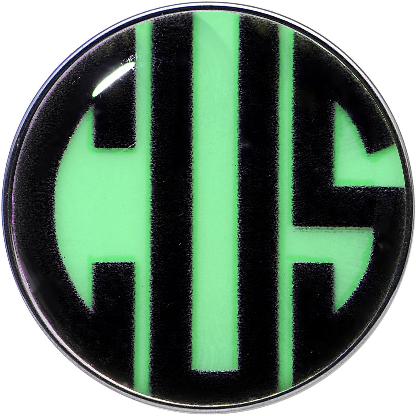 16G 1/4 Custom Glow in the Dark Initial Tragus Cartilage Earring