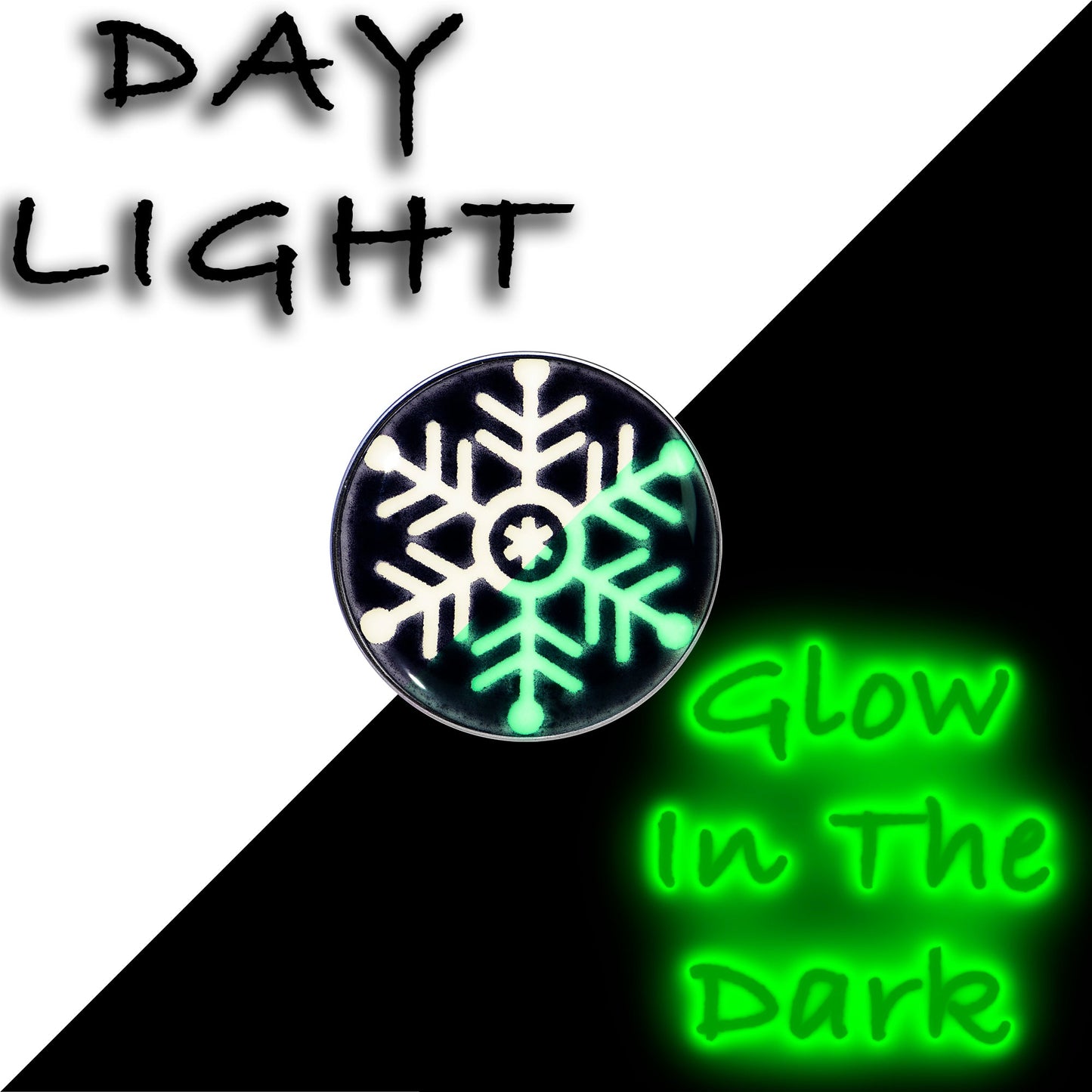 Glow in the Dark Holiday Snowflake Tragus Cartilage Earring by Onyx O