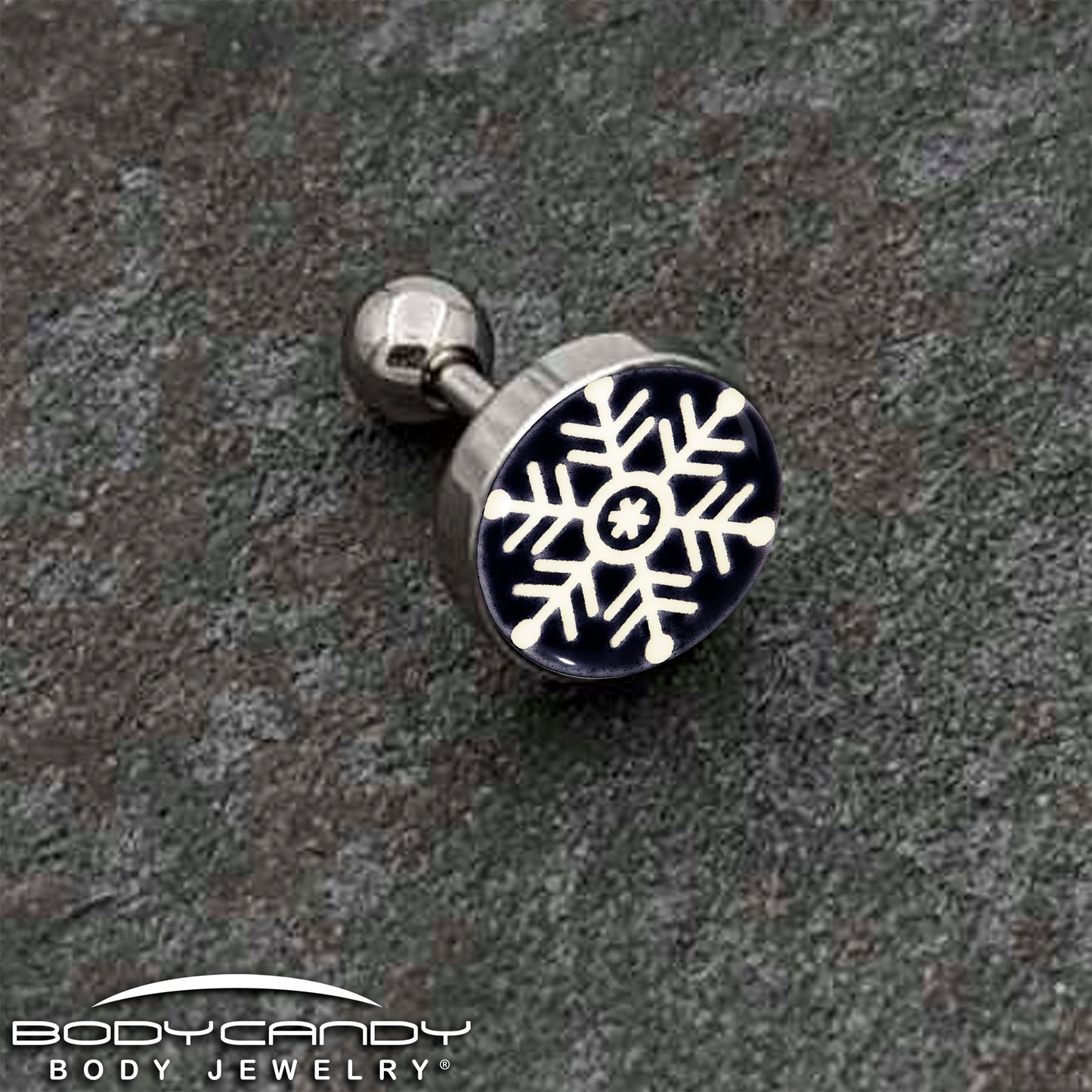 Glow in the Dark Holiday Christmas Tree Tragus Cartilage Earring by Onyx O