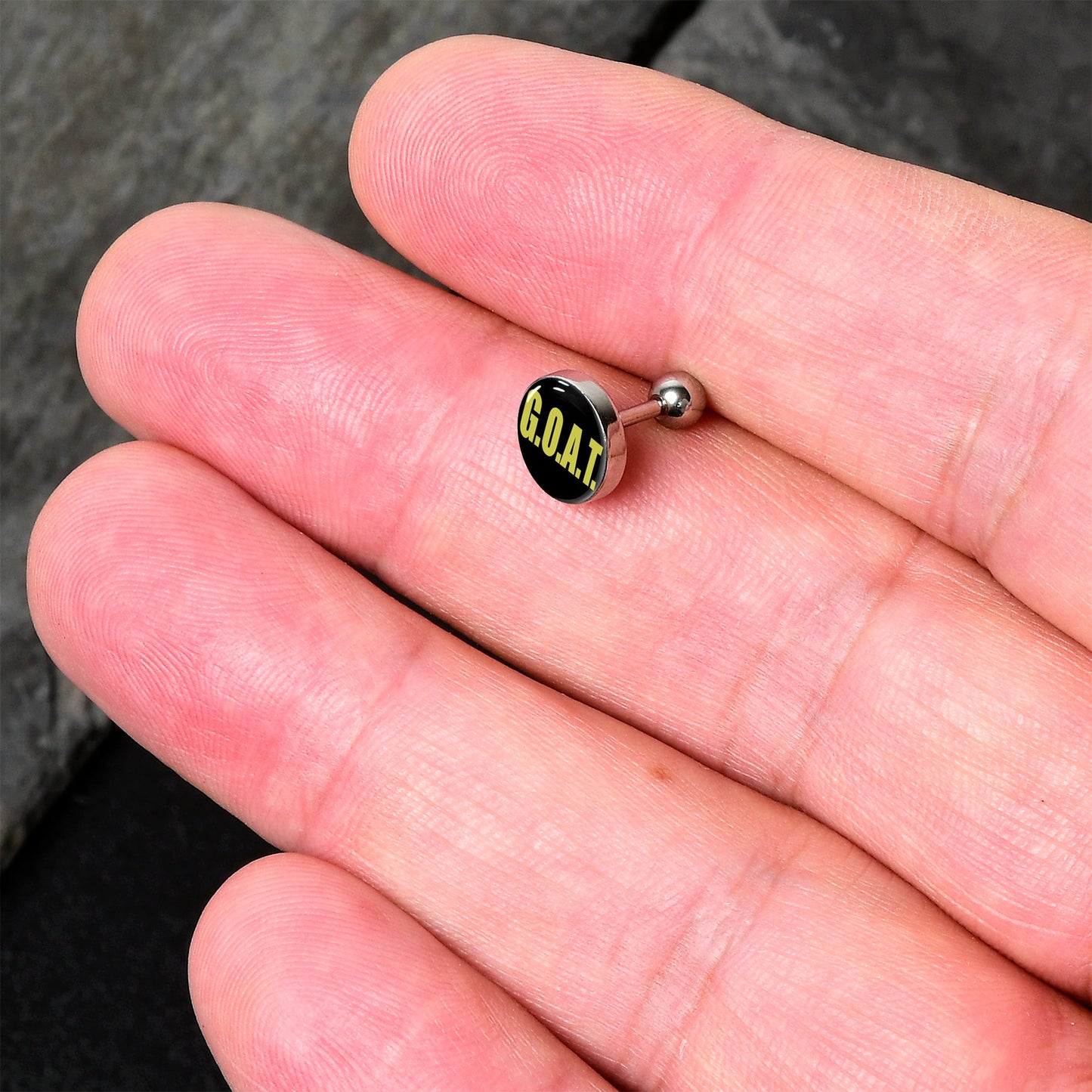 16G 1/4 G.O.A.T. Cartilage Tragus Earring by Onyx O