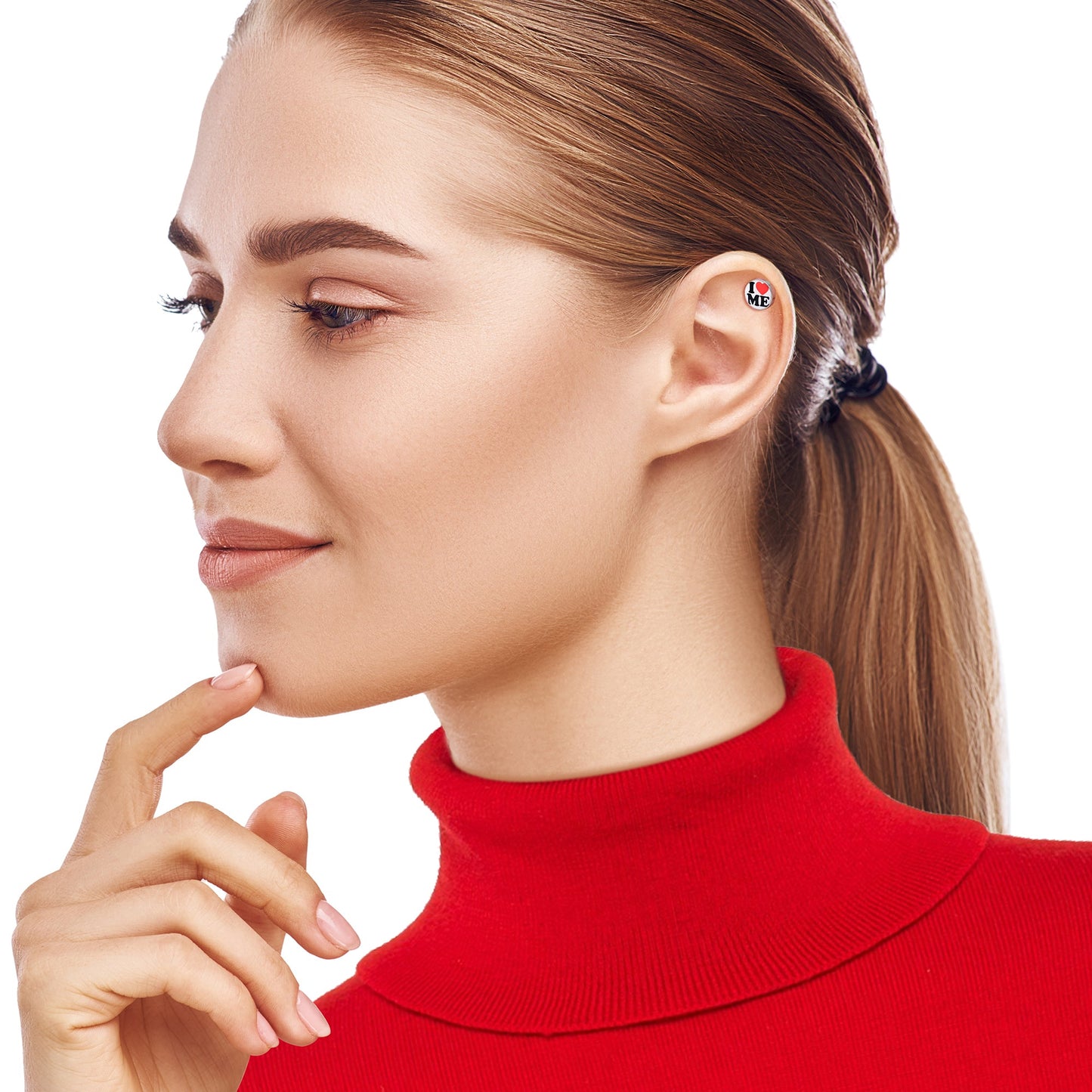 16G 1/4 I Love Me Cartilage Tragus Earring by Onyx O