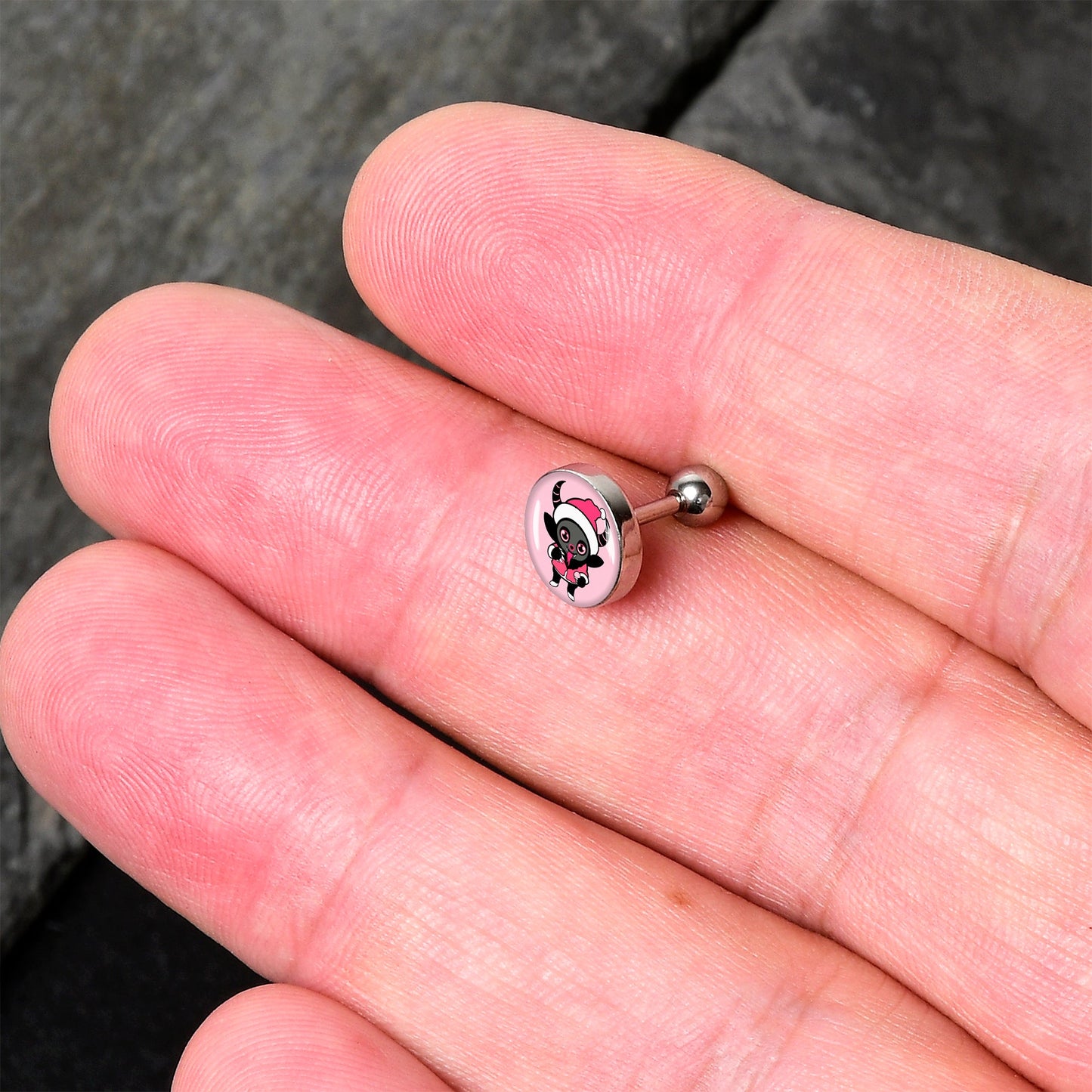 16G 1/4 Krampus Cutie Tragus Cartilage Earring by Onyx O