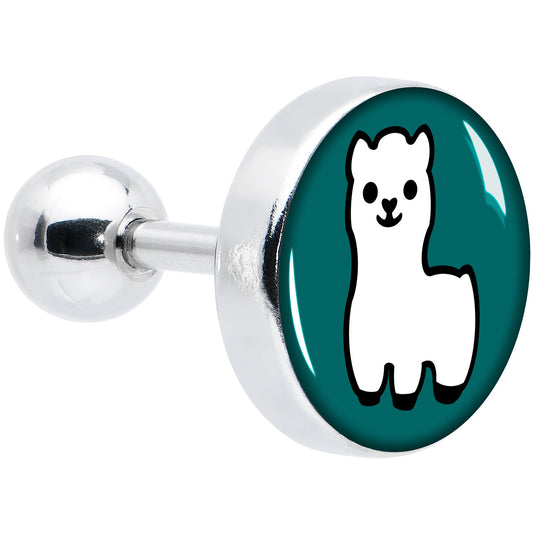 16G 1/4 White Llama Cartilage Tragus Earring by Onyx O