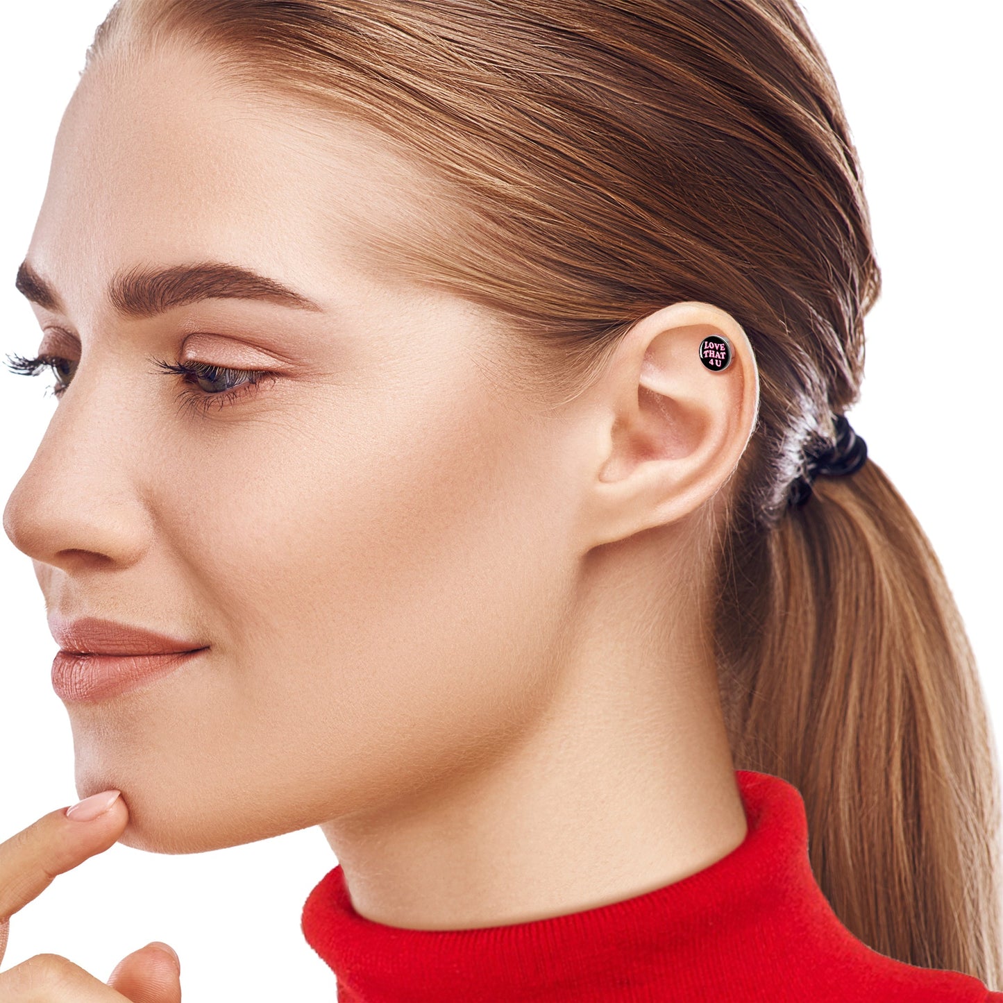 16G 1/4 Love That 4 You Cartilage Tragus Earring by Onyx O