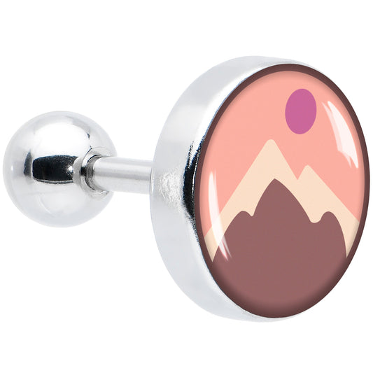 16G 1/4 Mountain Sunrise Tragus Cartilage Earring by Onyx O