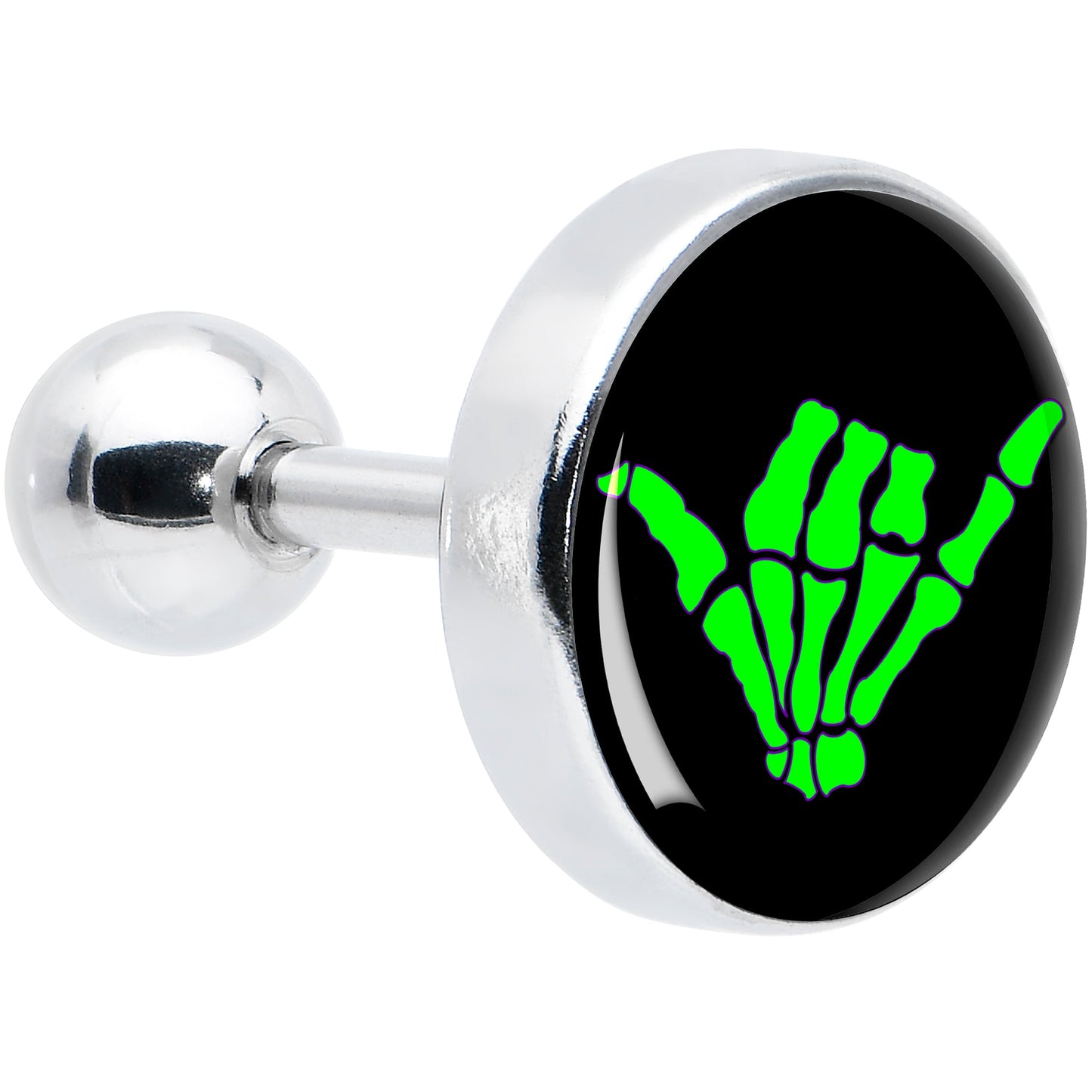 16G 1/4 Shaka Hand Cartilage Tragus Earring by Onyx O