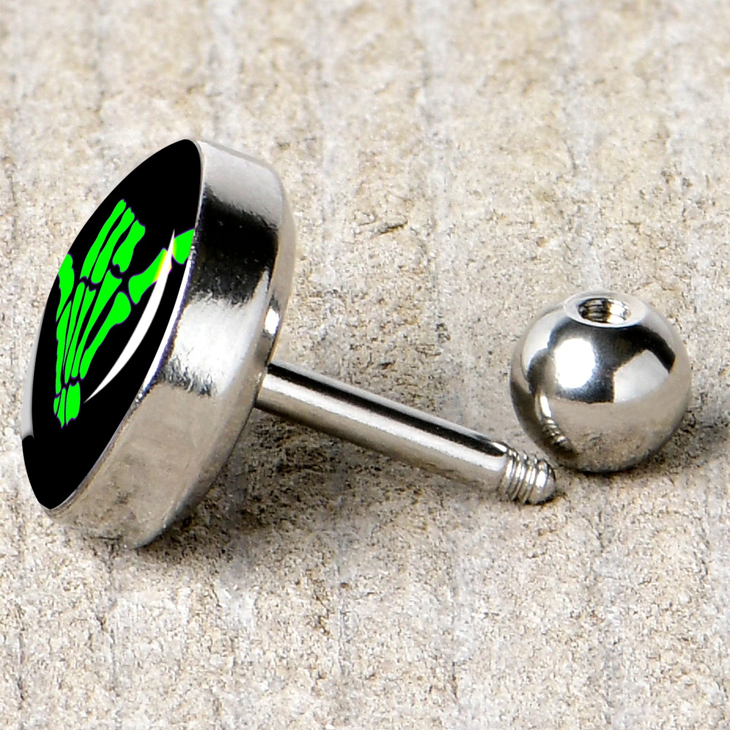 16G 1/4 Shaka Hand Cartilage Tragus Earring by Onyx O