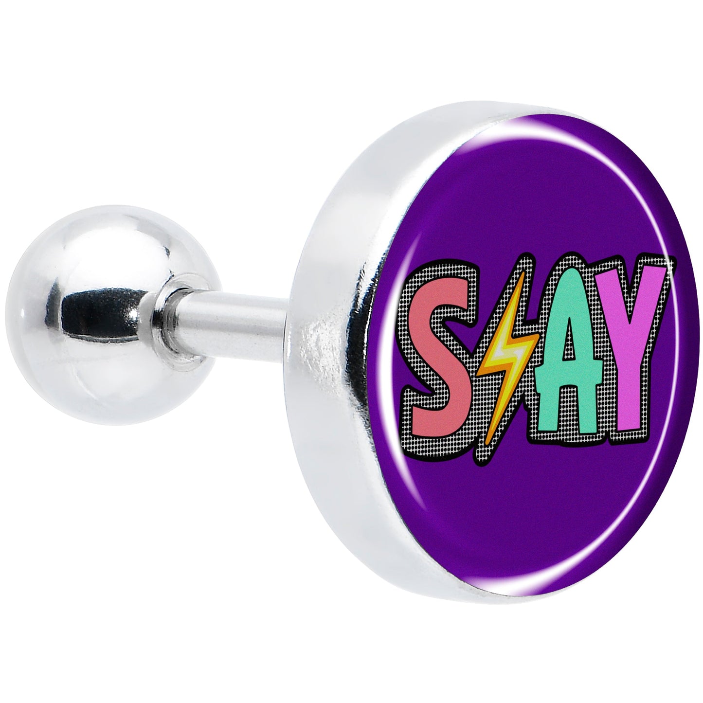 16G 1/4 Colorful Lighting SLAY Tragus Cartilage Earring by Onyx O