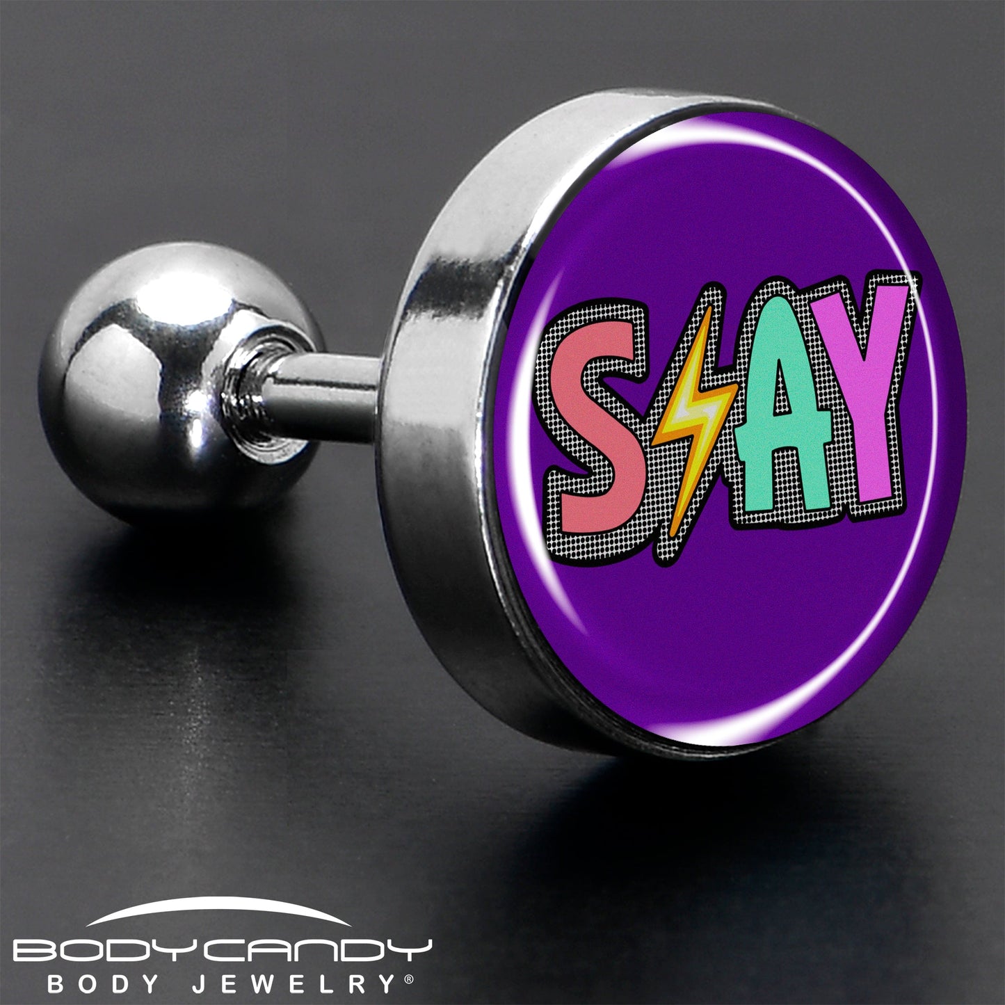 16G 1/4 Colorful Lighting SLAY Tragus Cartilage Earring by Onyx O