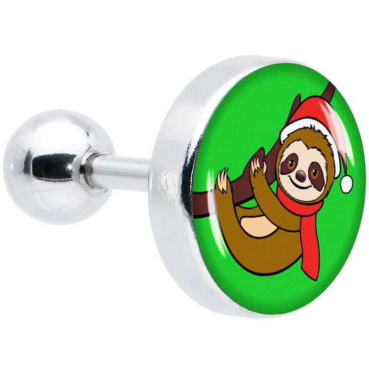 16G 1/4 Santa Sloth Tragus Cartilage Earring by Onyx O