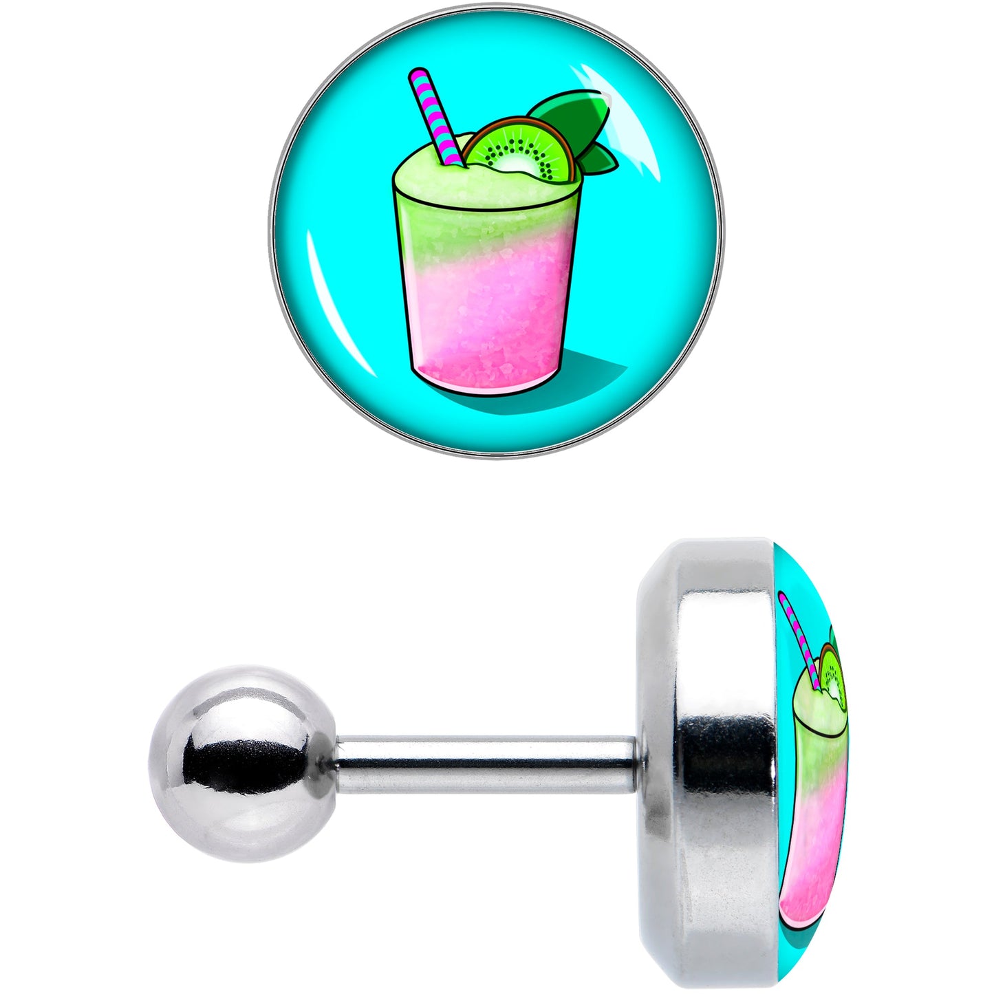 16G 1/4 Summer Drink Cartilage Tragus Earring by Onyx O