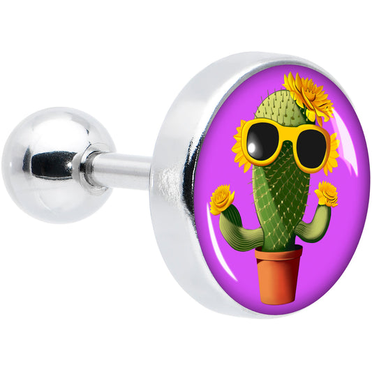 16G 1/4 Sunflower Cactus Cartilage Tragus Earring by Onyx O