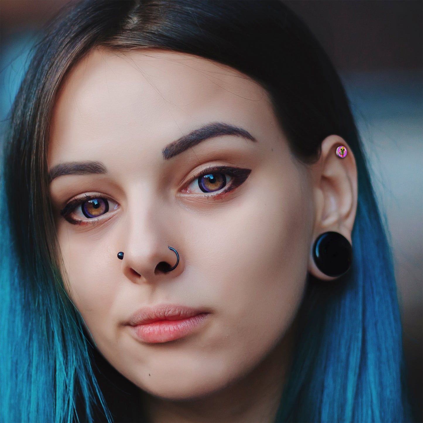 16G 1/4 Sunflower Cactus Cartilage Tragus Earring by Onyx O