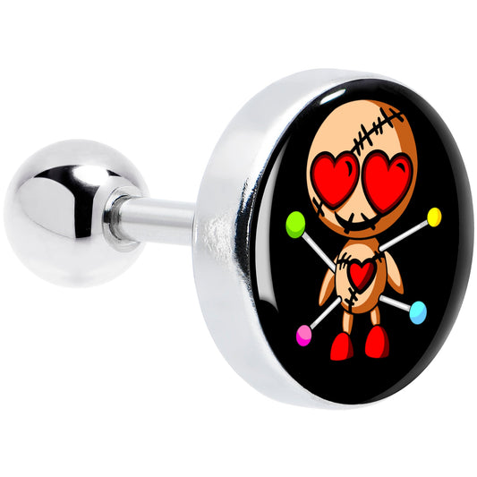 16G Valentine Heart Voodoo Doll Tragus Cartilage Earring