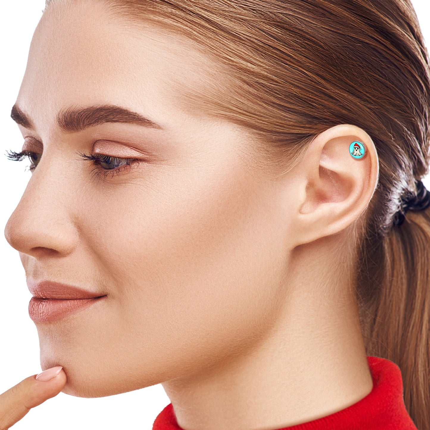 16G 1/4 Holiday Christmas Spirit Ghost Tragus Cartilage Earring by Onyx O