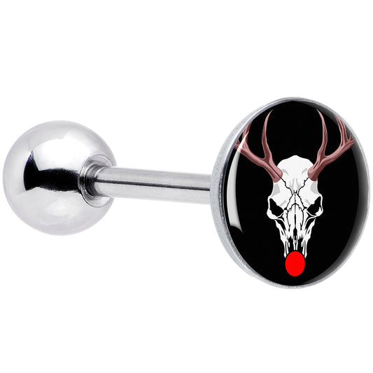 Holiday Dead Nosed Reindeer Barbell Tongue Ring by Onyx O