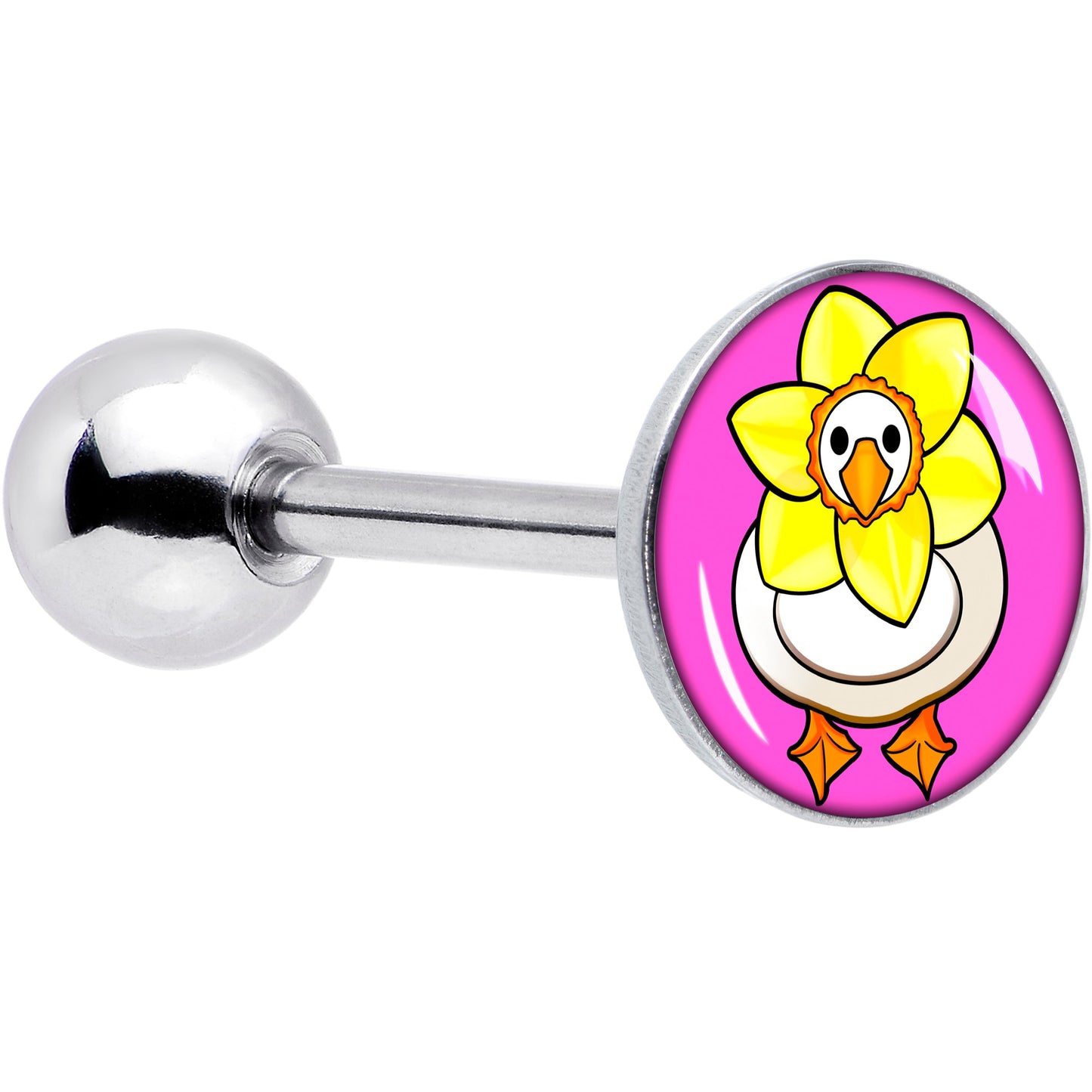 Daffodil Duck Barbell Tongue Ring by Onyx O