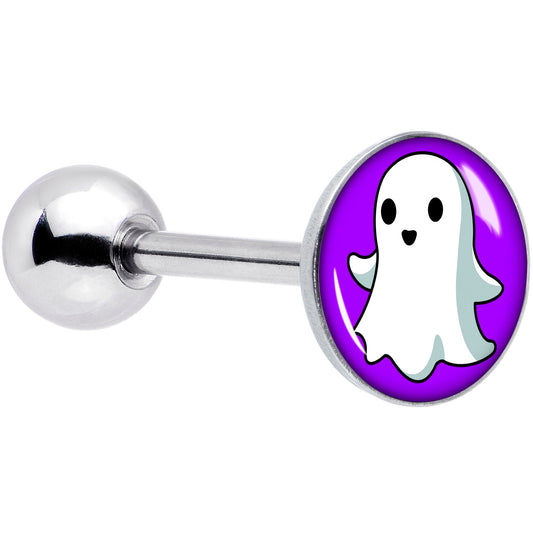 Ghost Barbell Tongue Ring by Onyx O