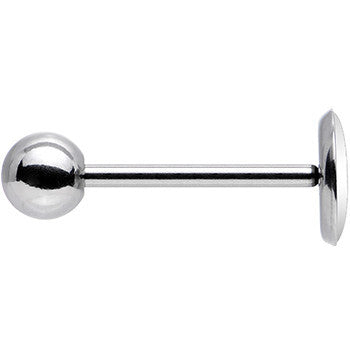 Custom Glow in the Dark Logo Stainless Steel Barbell Tongue Ring