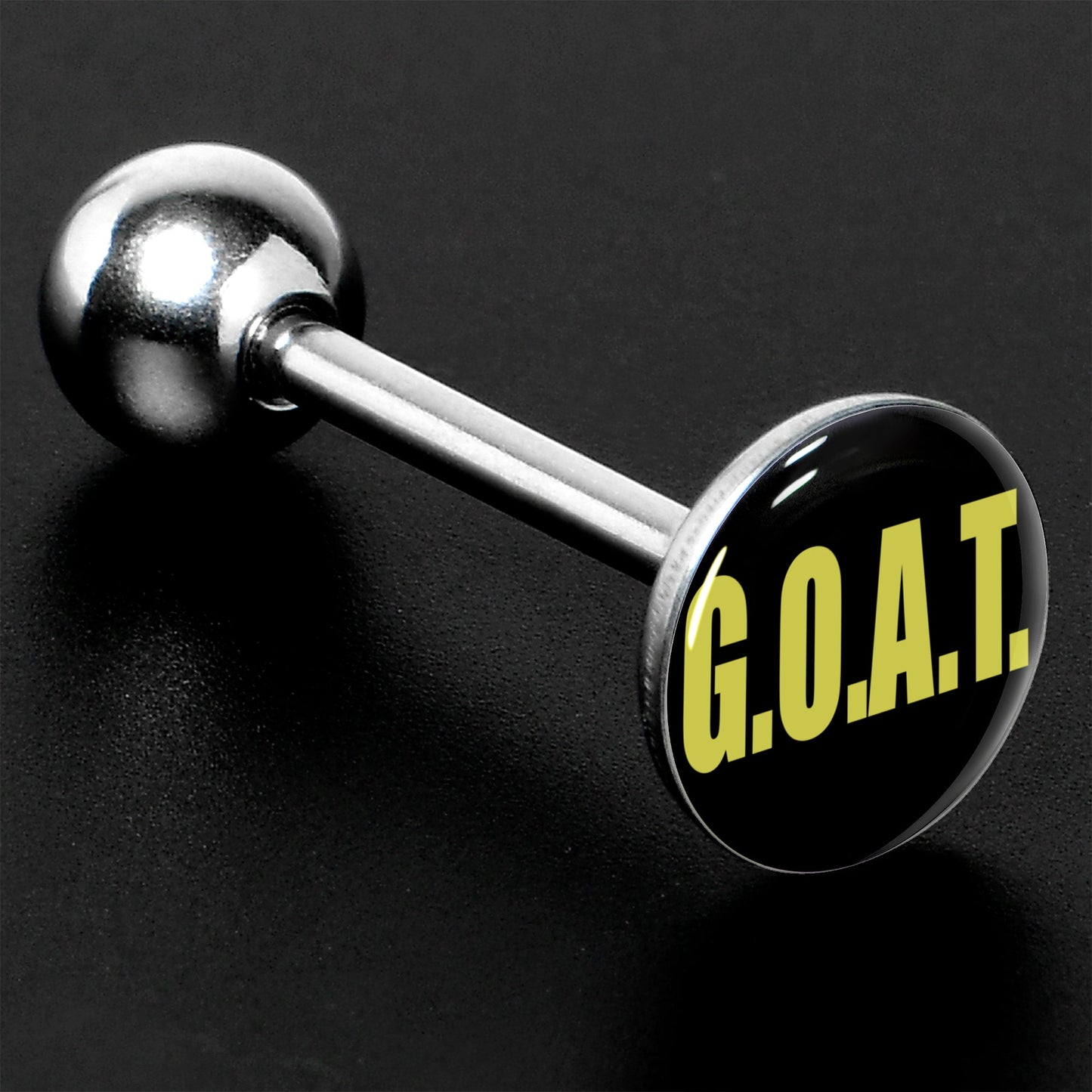 G.O.A.T. Barbell Tongue Ring by Onyx O
