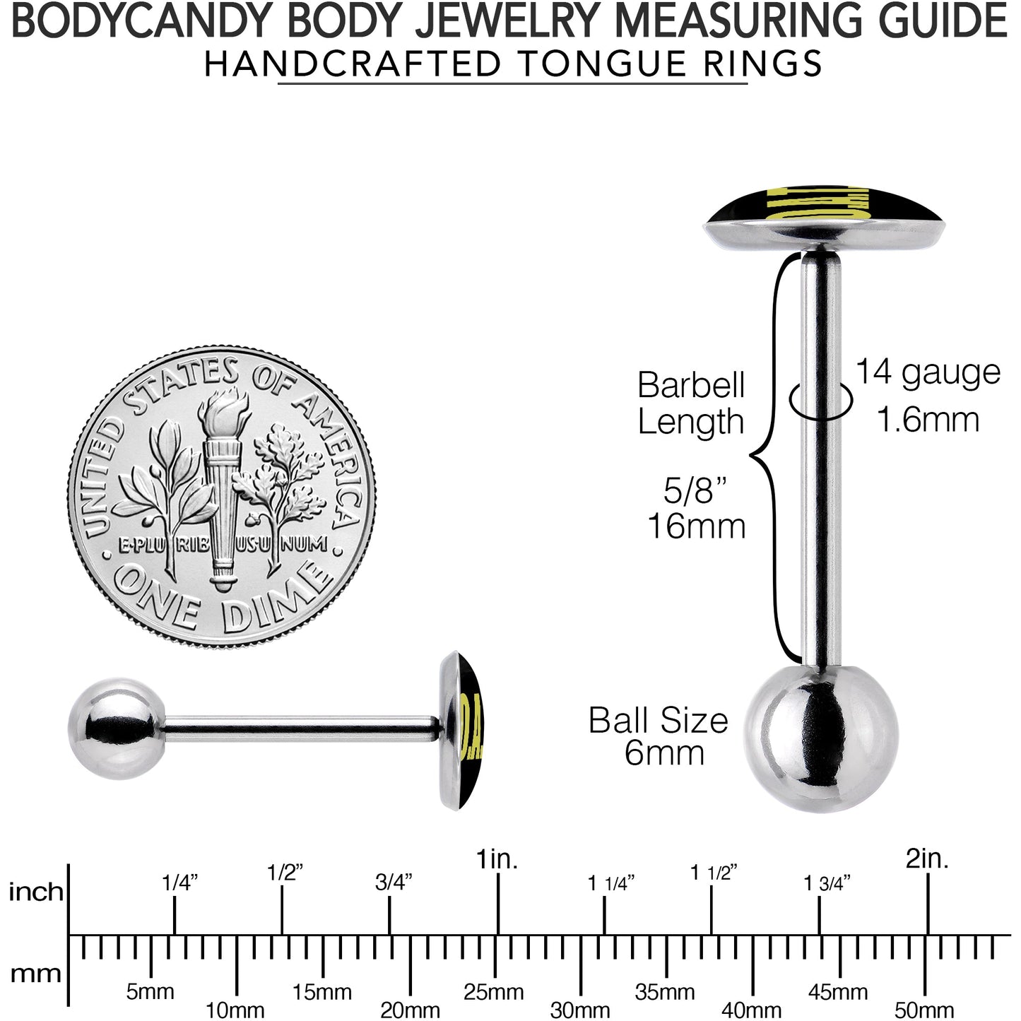 G.O.A.T. Barbell Tongue Ring by Onyx O