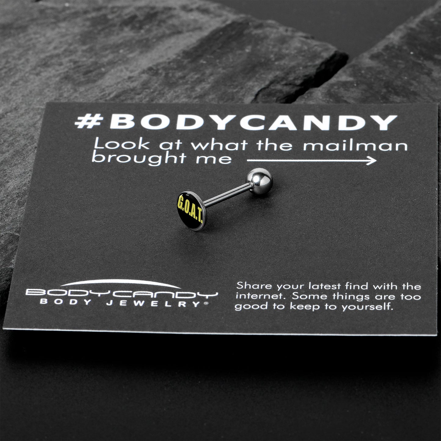 G.O.A.T. Barbell Tongue Ring by Onyx O