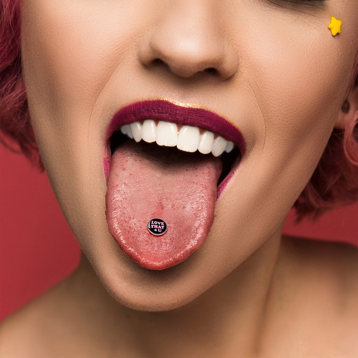 Love That 4 You Barbell Tongue Ring by Onyx O