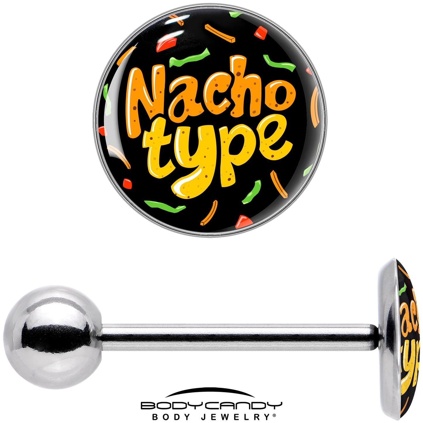 Nacho Type Barbell Tongue Ring by Onyx O
