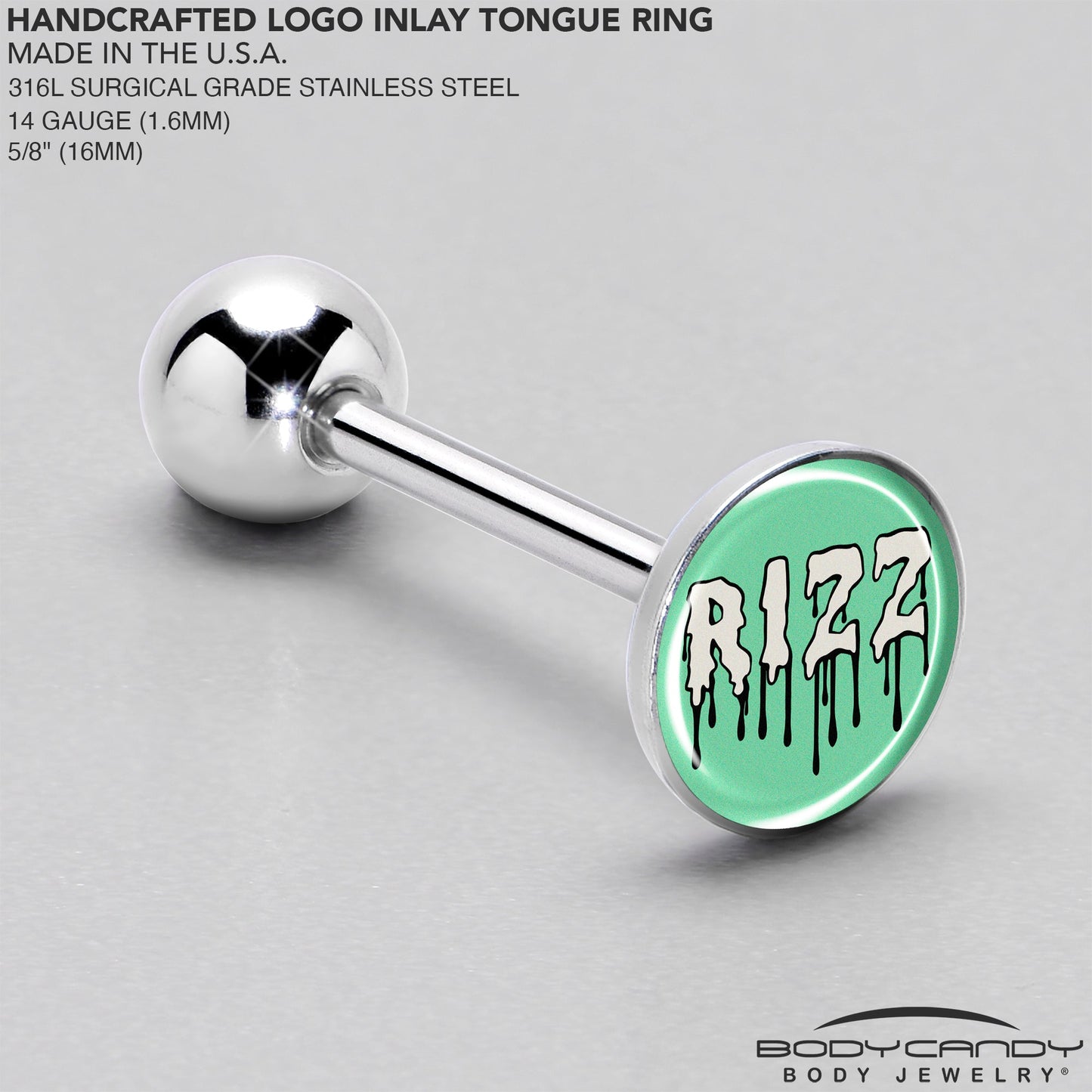 RIZZ Barbell Tongue Ring by Onyx O
