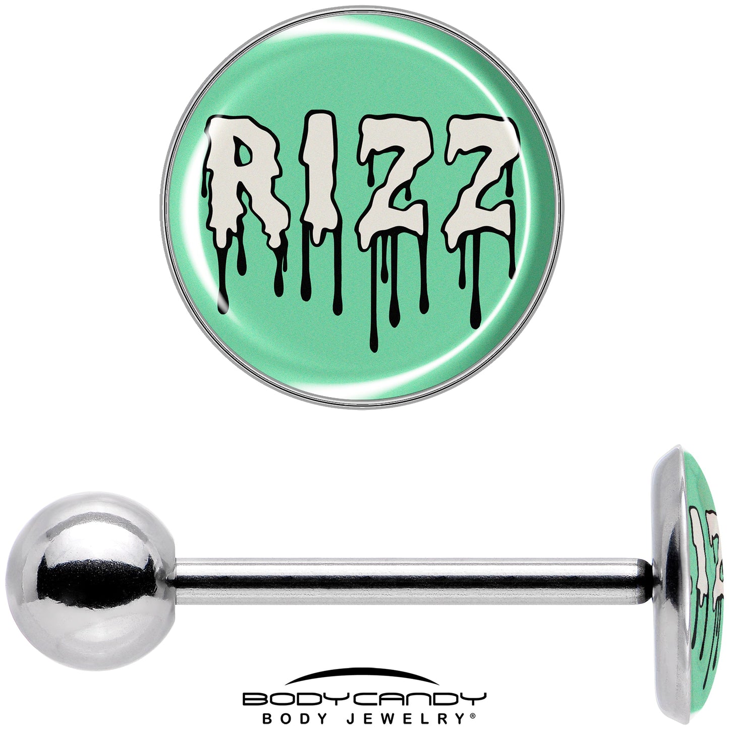 RIZZ Barbell Tongue Ring by Onyx O
