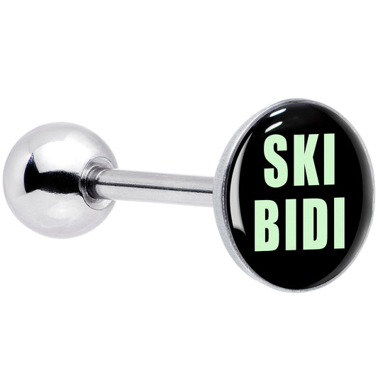 SKIBIDI Barbell Tongue Ring by Onyx O
