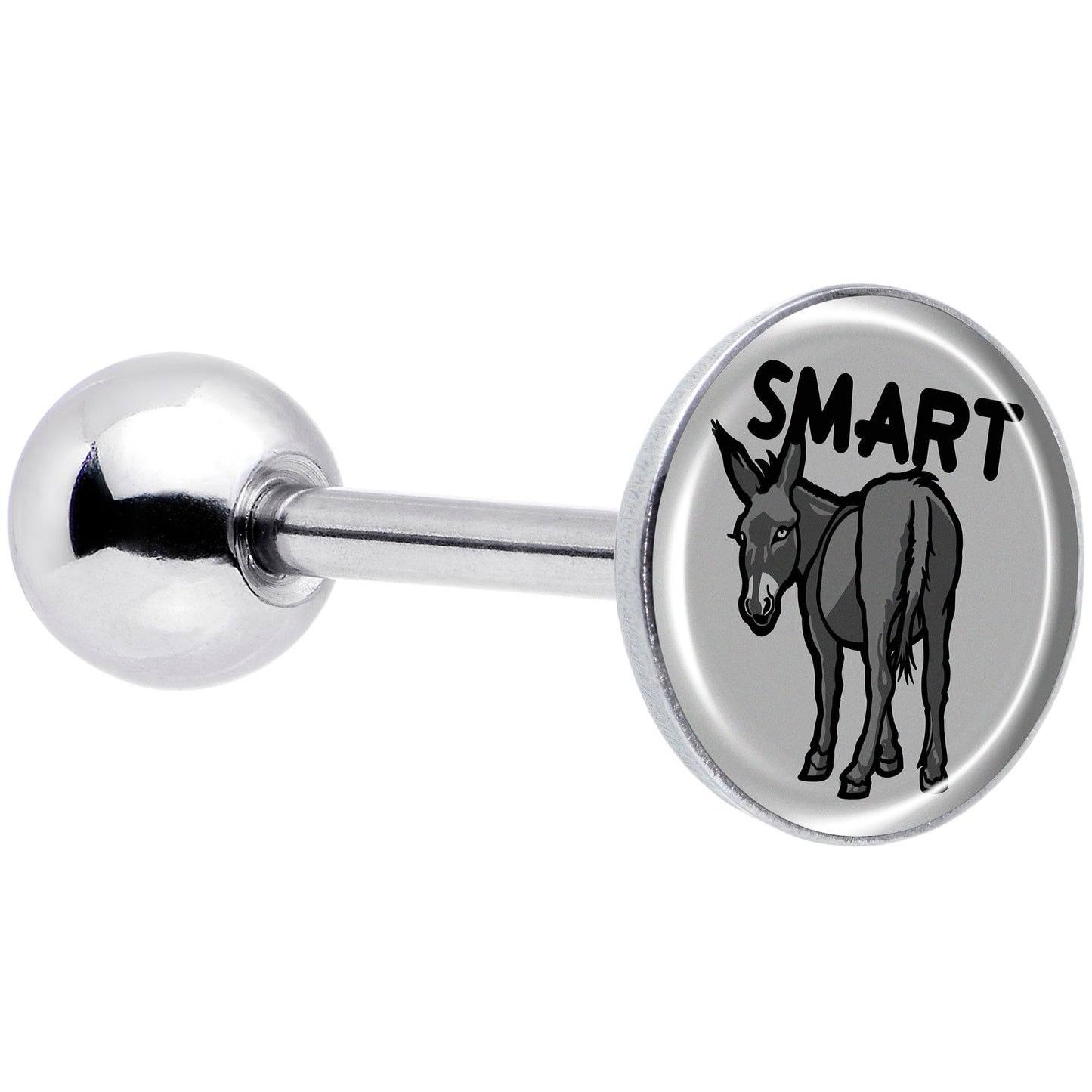 Donkey Smart Ass Barbell Tongue Ring by Onyx O